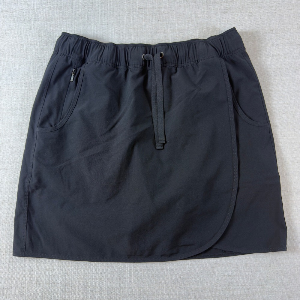Patagonia Happy Hike Skort Womens S Gray Stretch Hiking Skirt Shorts 58500